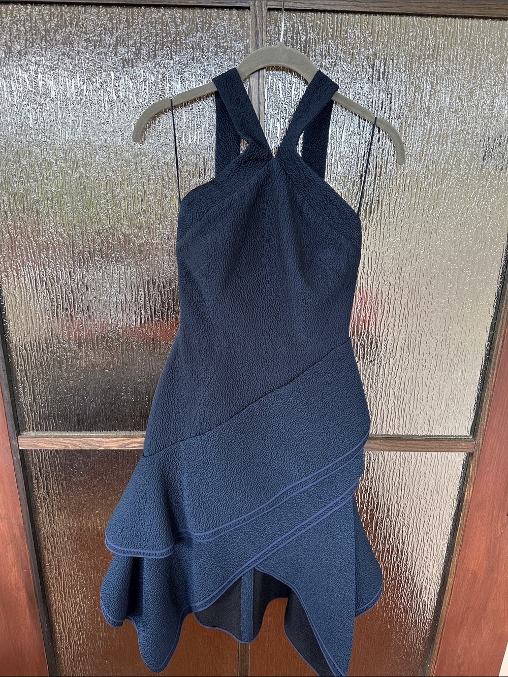Antonio Berardi Navy Halter Asymmetrical Dress size 38 or US 2. - Picture 6 of 13